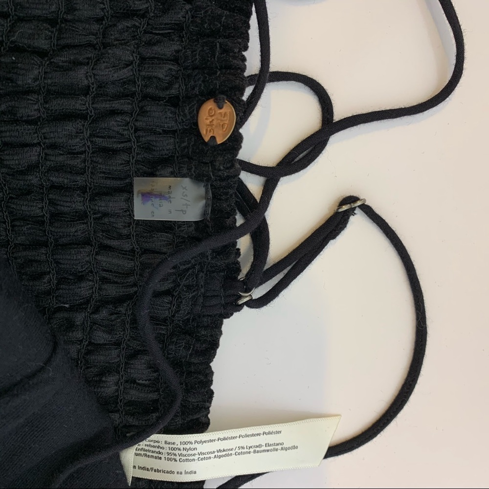 Free People FP One Flocked Velvet Adella Bralette - Picture 6 of 6